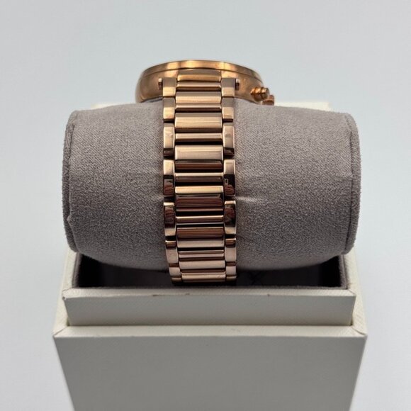 Michael Kors Sawyer Watch MK6282 Women's Rose Gold Tone Chronograph 38mm & box - Picture 7 of 16